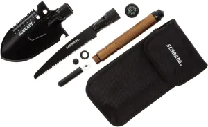 Schrade Frontier Shovel Saw Combo with 6.5" Shovel, 9" Saw and 9" Aluminum Handle, Ferro Rod, Ruler/Hex Wrench and Sheath for Outdoor Survival, Camping and Everyday Tasks, Tan