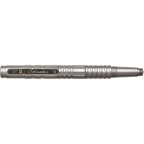 Schrade Survival Tactical Pen w- Ferro Rod and Survival Whistle Grey