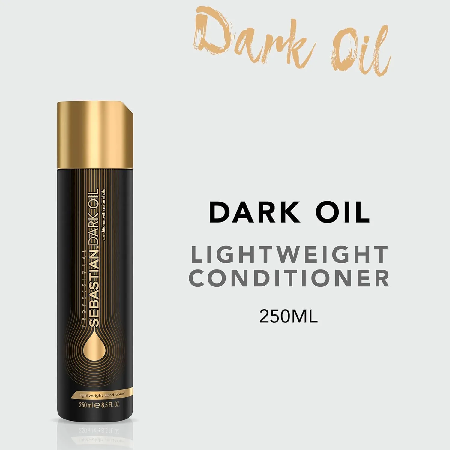 Sebastian Professional Dark Oil Lightweight Conditioner | Infused with Jojoba & Argan Oil for Silky, Smooth Conditioned Hair
