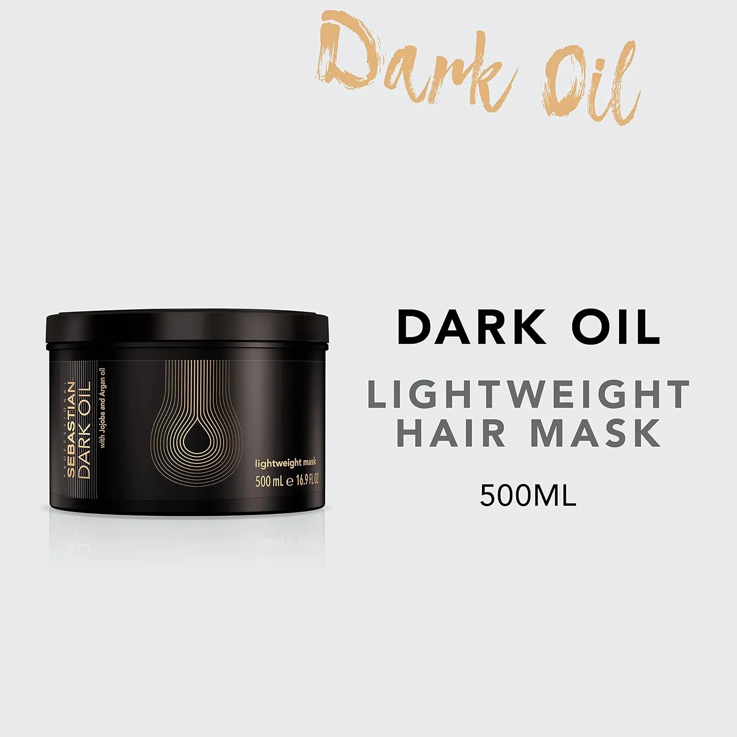 Sebastian Professional Dark Oil Lightweight Treatment Mask | Nourishing Blend of Natural Oils for 3x Smoother Hair