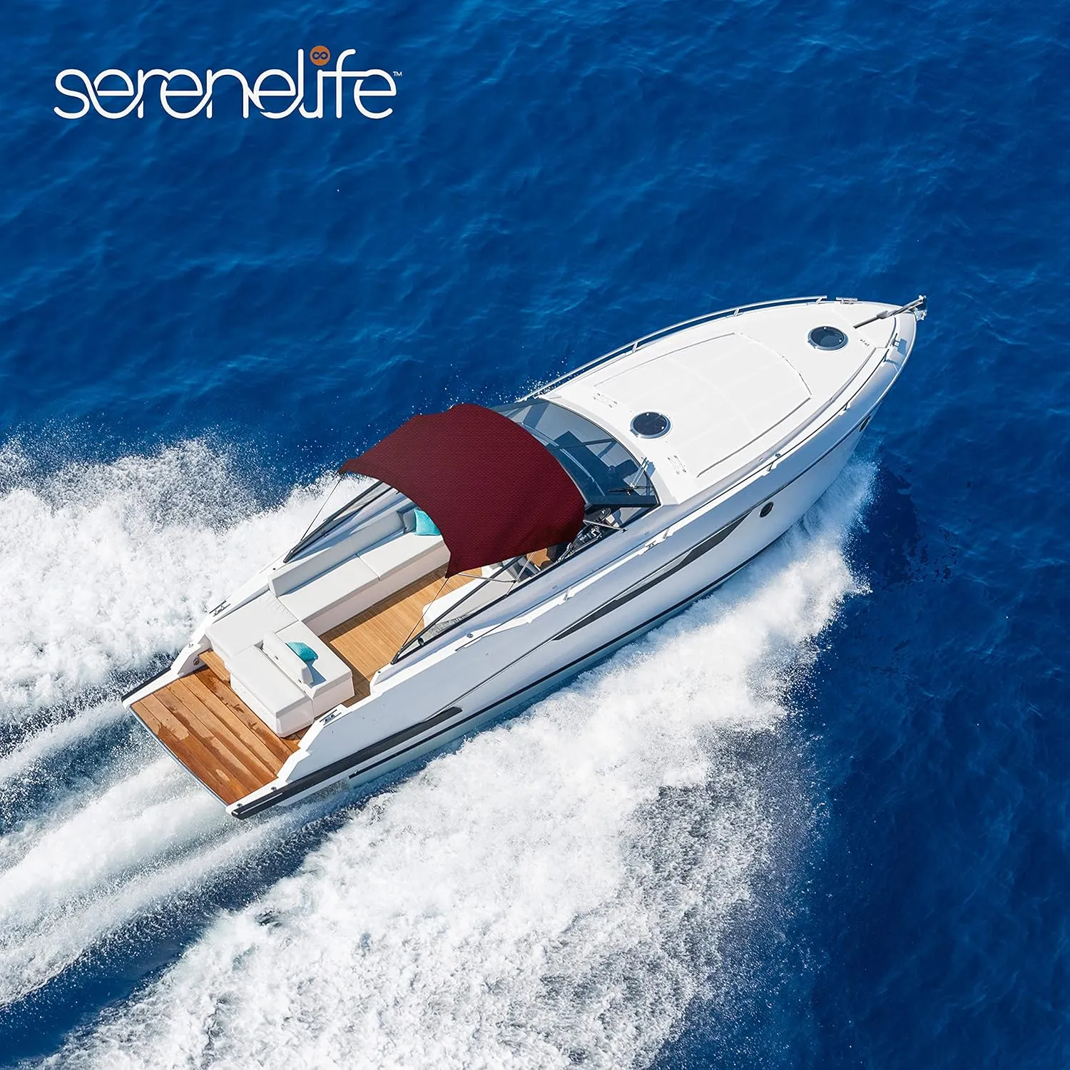 SereneLife Waterproof Boat Bimini Top Cover