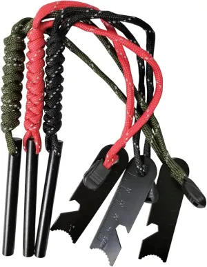 (Set of 3 Pieces Flint Emergency igniter,Camping Magnesium Rod Fire Starter,Outdoor Survival Ignition Rod