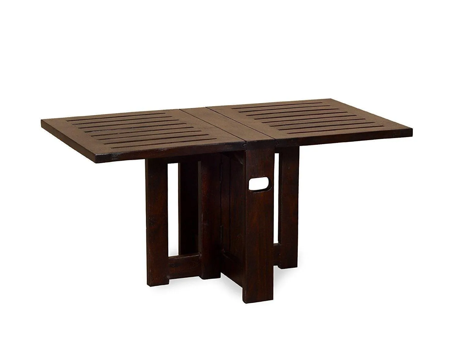 Sheesham Wood Foldable Coffee table In Walnut Finish