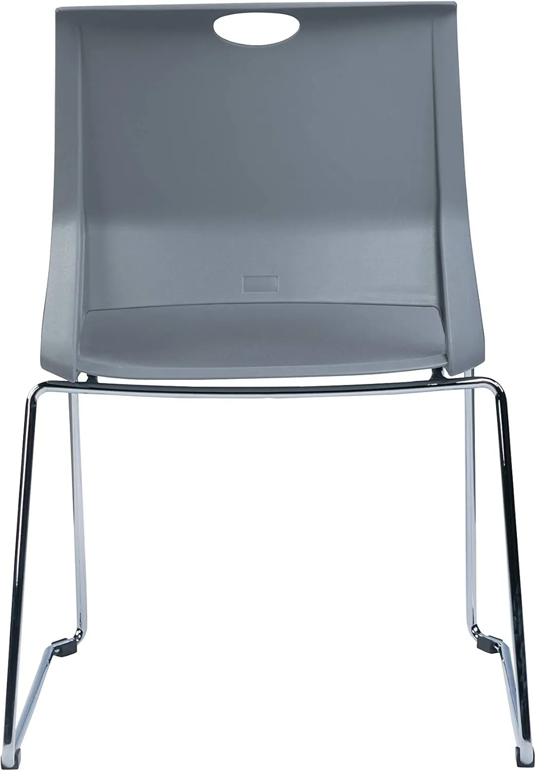 Sidanli Gray Stackable Chairs, Modern Waiting Room Chairs (Set of 4)