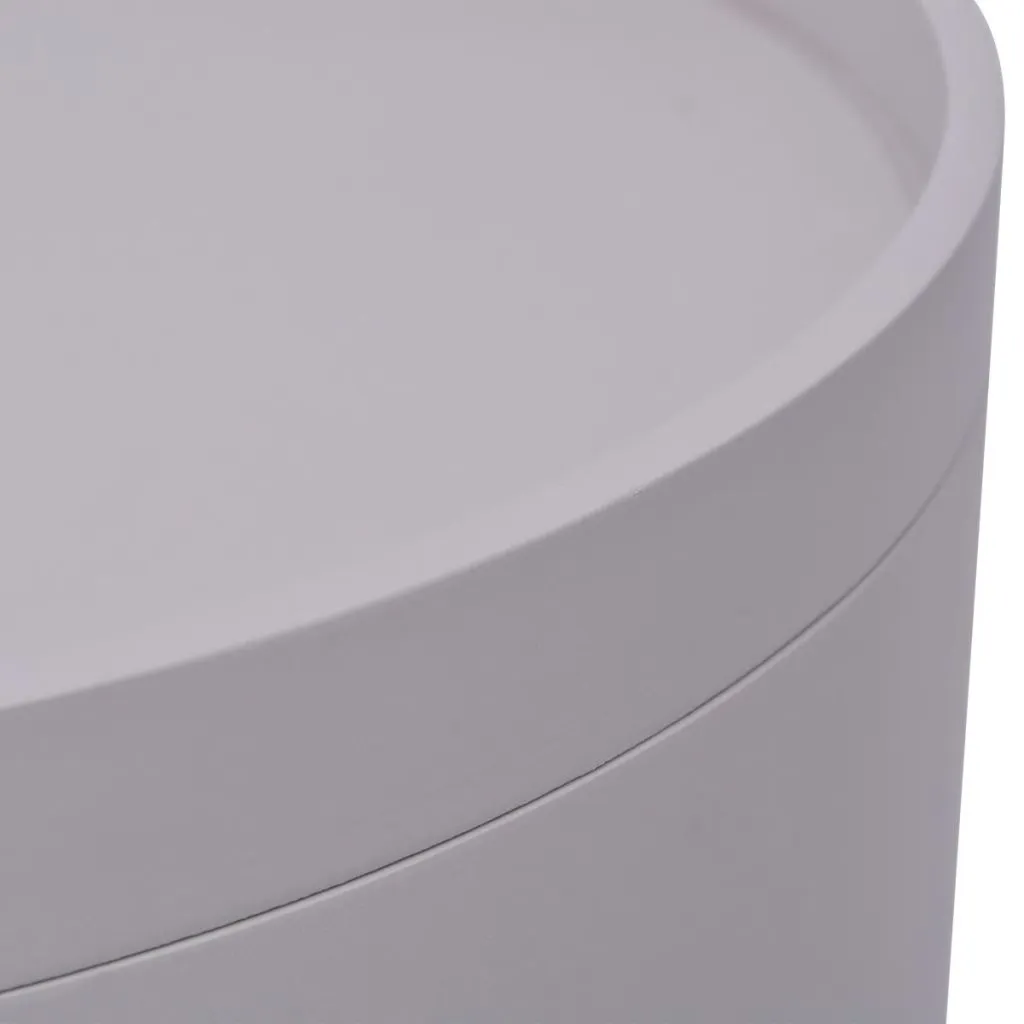 Side Table Sofa End Table Accent Coffee Table with Serving Tray Round