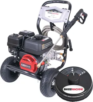 Simpson Cleaning CM61248-S Clean Machine 3400 PSI Gas Pressure Washer, 2.5 GPM, CRX Engine, Includes 15-Inch Surface Cleaner, Spray Gun and Wand, 4 QC Nozzle Tips, 5/16-in. x 25-ft. Hose, 49-State