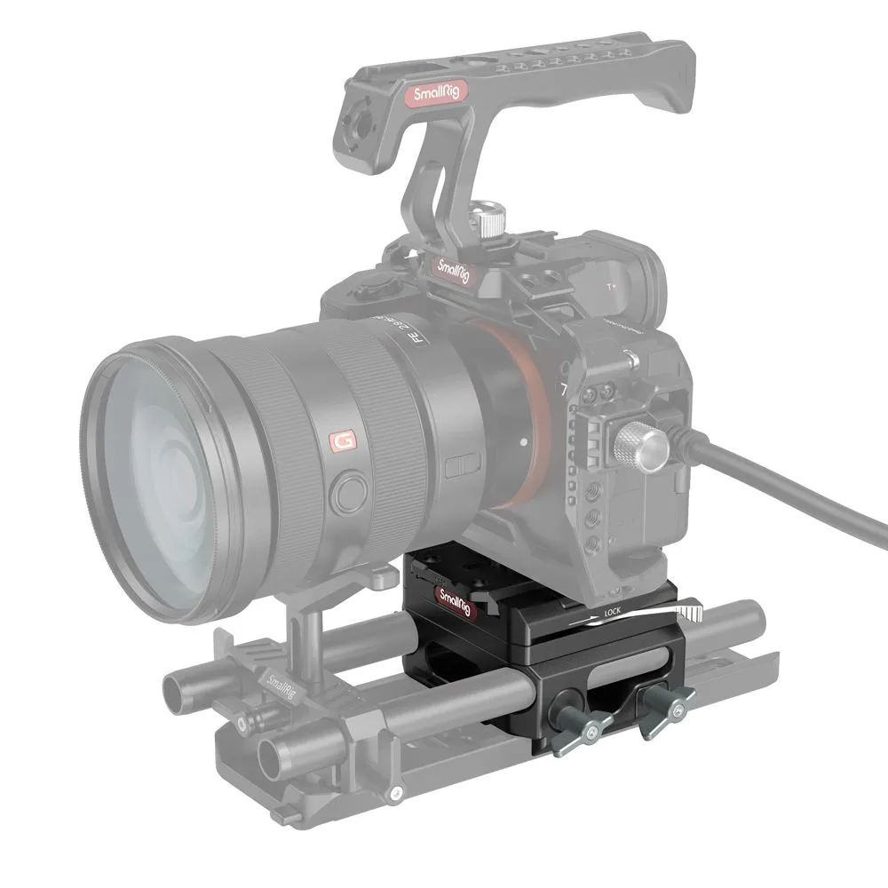 SmallRig Lightweight Baseplate with Dual 15mm Rod Clamp (magnesium alloy version) 3067