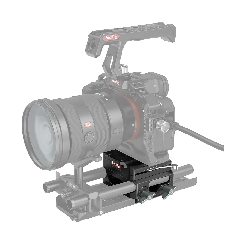 SmallRig Lightweight Magnesium Alloy Baseplate with Dual 15mm LWS Rod Clamp