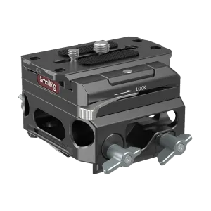 SmallRig Lightweight Magnesium Alloy Baseplate with Dual 15mm LWS Rod Clamp