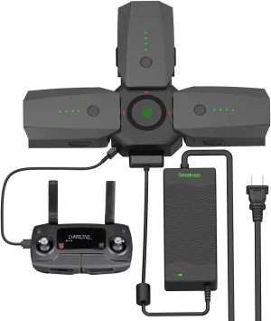 Smatree Battery Charger Compatible for Mavic Pro/Platinum, Mavic Pro Charge Hub with 80W Rapid Battery Power Adapter(Not Fit for DJI Mavic 2 Pro/2 Zoom/Mavic Air 2)