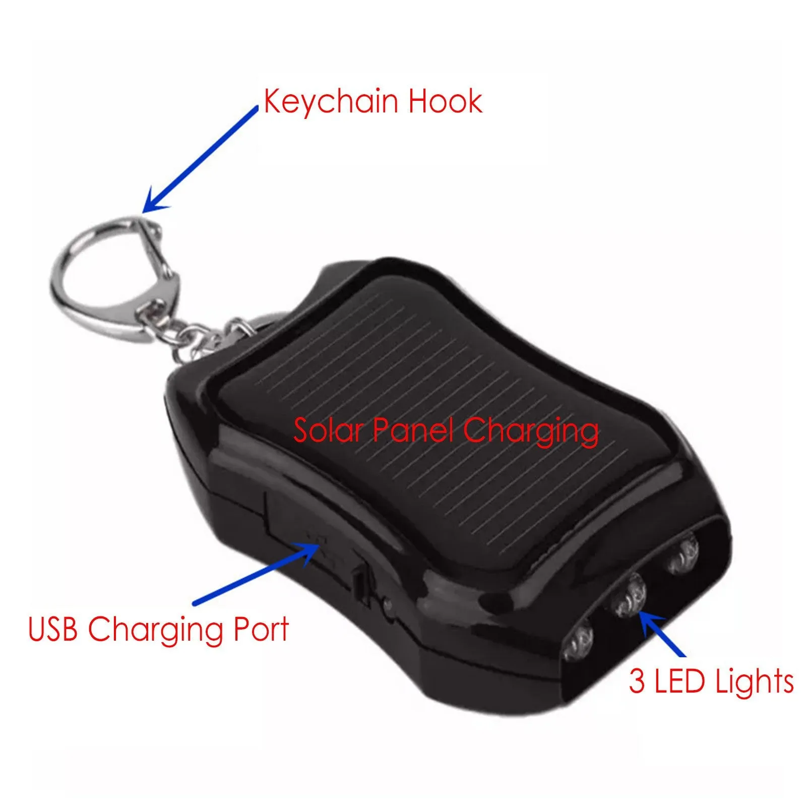Solar Charger Keychain