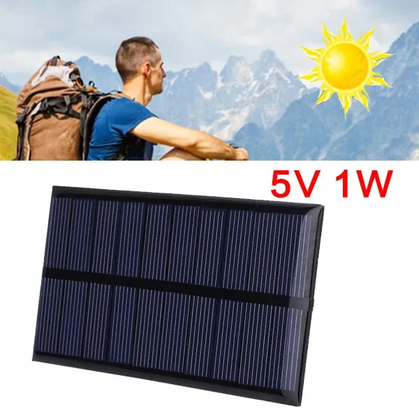 Solar Panel Charger 1W 5V 100mAh