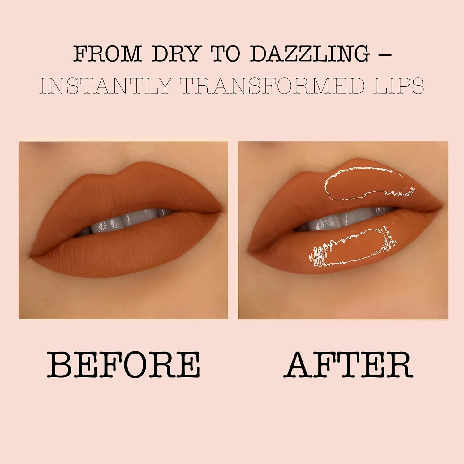 Sophia   Mabelle Creamy High-Shine Lip Gloss – Lightweight, Non-Sticky, Hydrating & Nourishing Formula – Smooth, Long-Lasting Gloss – TABLE FOR 2 | PUCKERED UP | NO DRAMA | LATTE KISSES