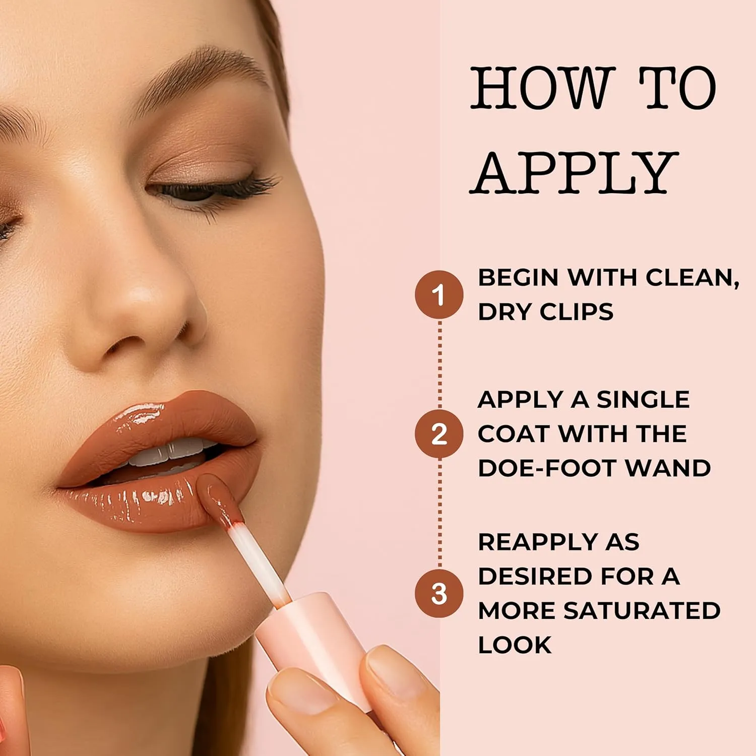 Sophia   Mabelle Creamy High-Shine Lip Gloss – Lightweight, Non-Sticky, Hydrating & Nourishing Formula – Smooth, Long-Lasting Gloss – TABLE FOR 2 | PUCKERED UP | NO DRAMA | LATTE KISSES