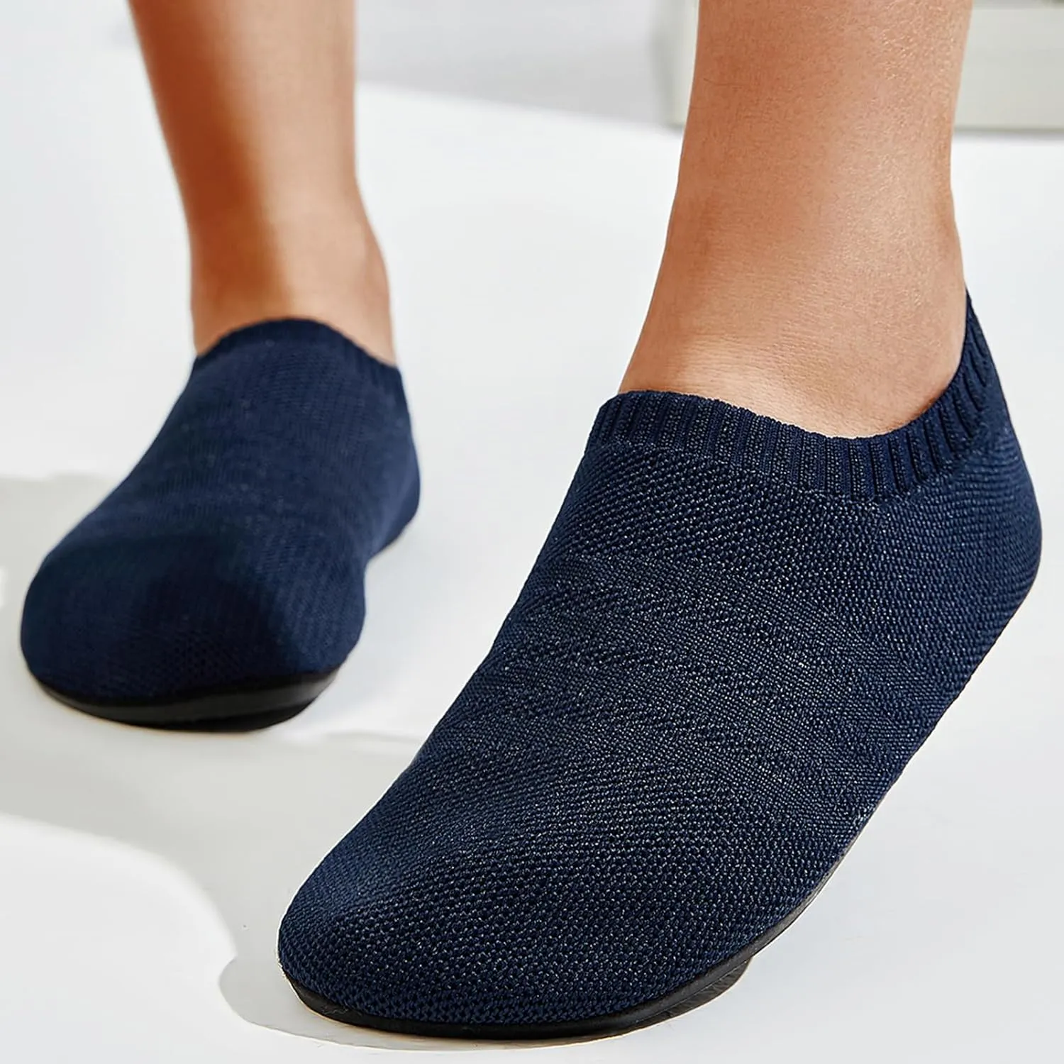 Sosenfer Slippers for Women Lightweight Non-slip House Slippers Barefoot Home Yoga Sock Shoes