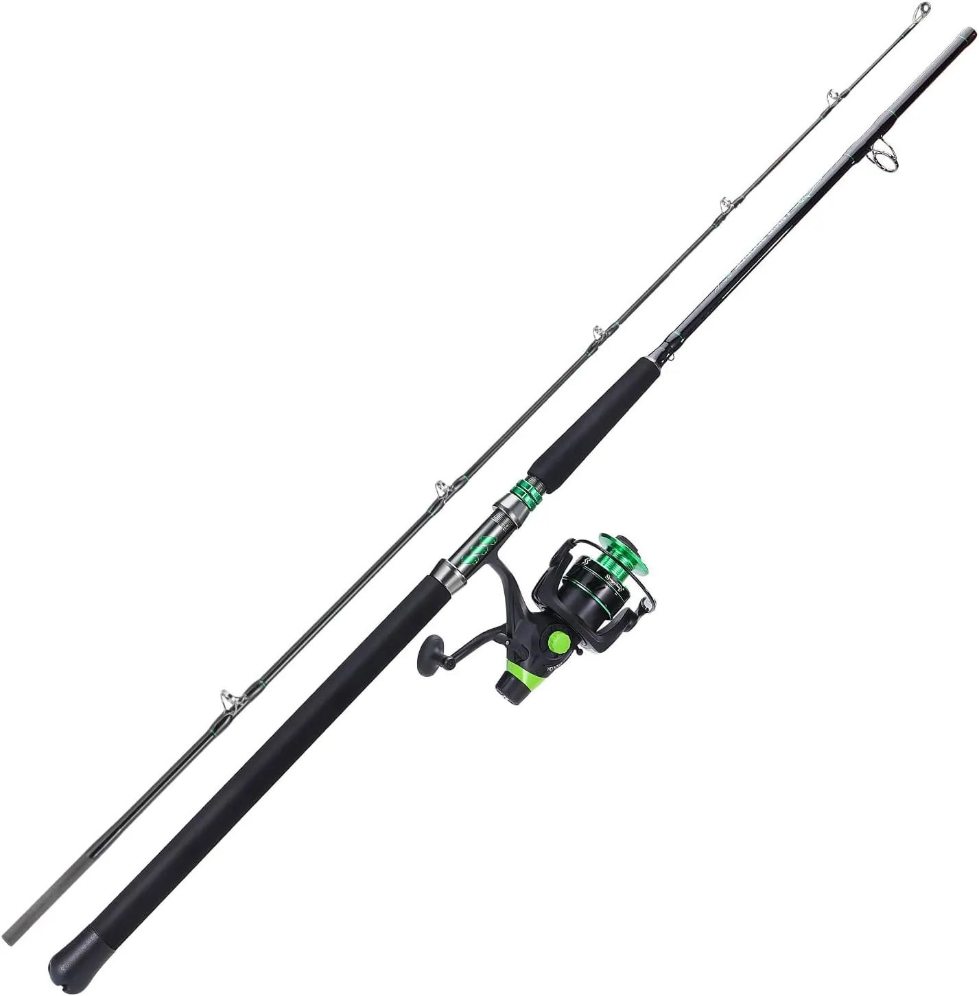 Sougayilang Catfish Fishing Rod and Reel Spinning Combo,Comfortable EVA Non-Slip Grips,Aluminum Reel Seat and Size 5000 Carp Spinning Wheel for Fighting Big Cats