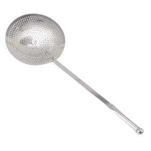 Stainless Steel Frying Jhara Skimmer, 9" Round, Cookware