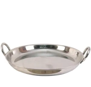 Stainless Steel Heavy Duty Jalebi Kadai Wok for Cooking, 20", 3 MM Thickness