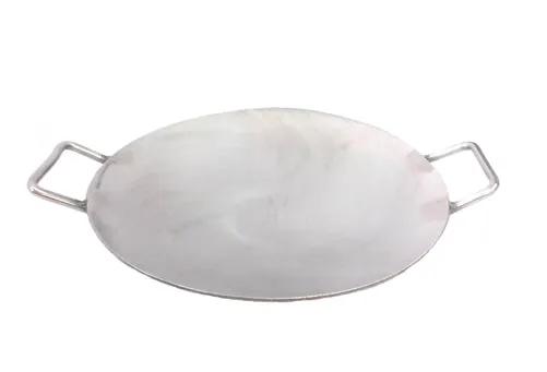 Stainless Steel Round Tawa or Tava, 28", Buffet Supply, Big Size, 3 MM Thickness