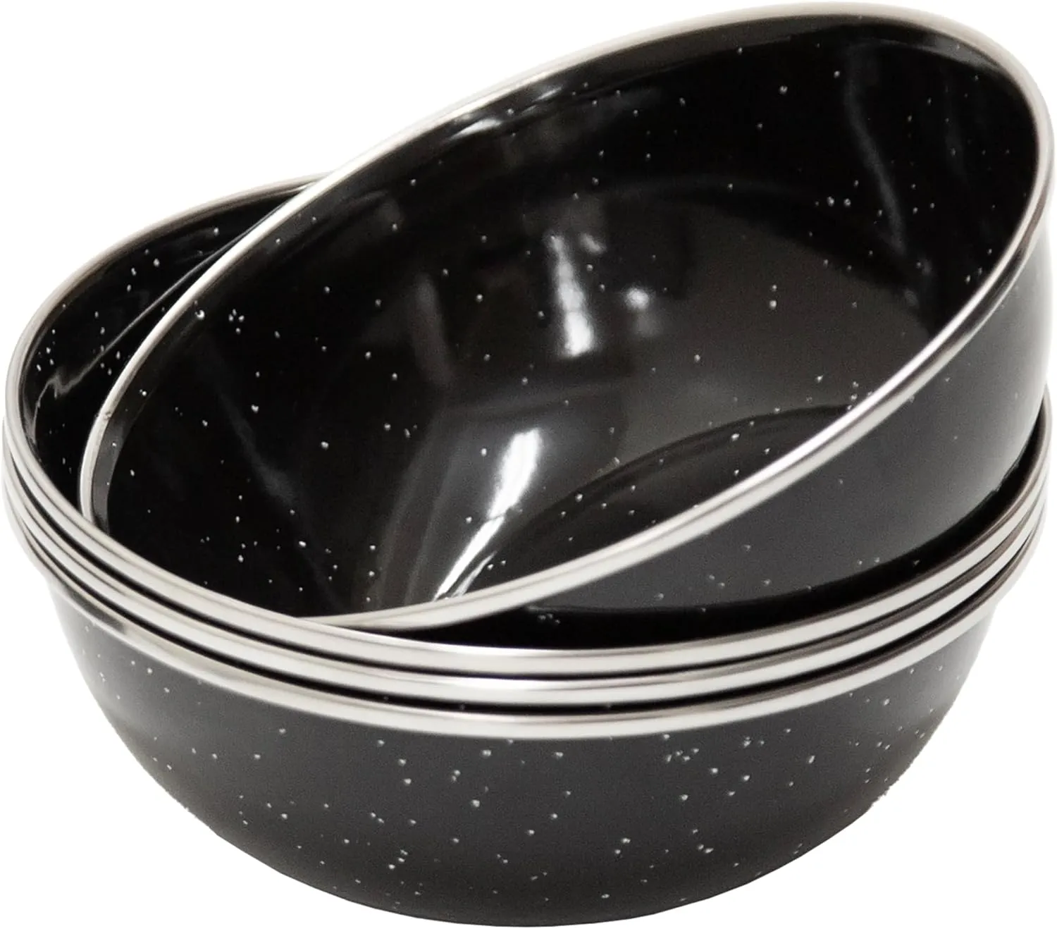 Stansport 24-Piece Enamel Camping Tableware Set