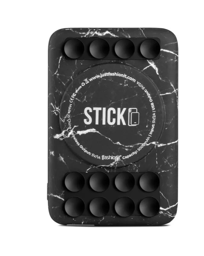 Stick Wireless Charger Black Marble