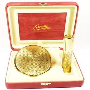 Stratton Atomiser Compact Mirror Set Unused In Original Case 1990s