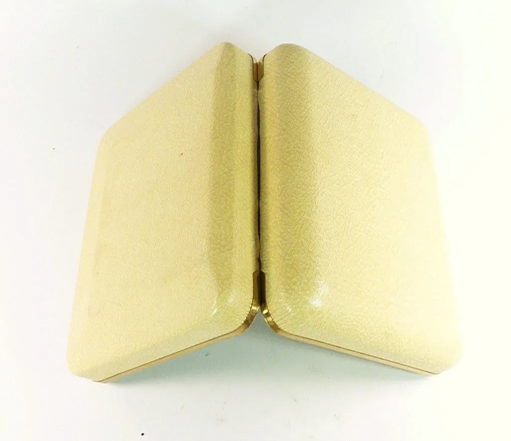 Stunning Kigu Leaping Deer Vanity Set Compact Lipstick Mirror And Case 1950s