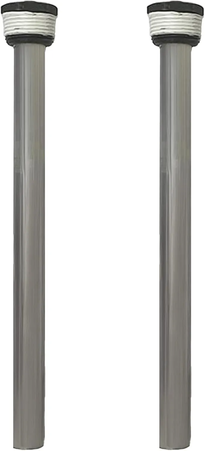 Suburban 2-Pack Magnesium Anode Rods for SW Models RV Tank Water Heaters, Stainless Steel Core, Extends Water Heater Tank Life (521421)
