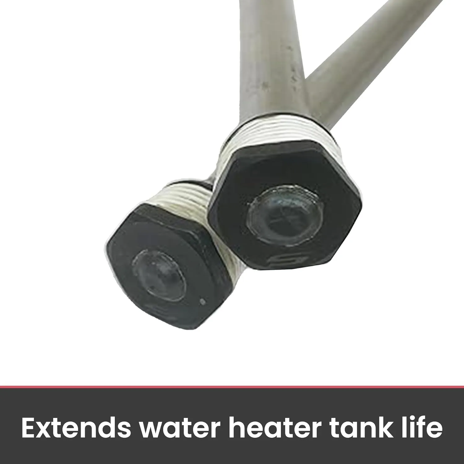 Suburban 2-Pack Magnesium Anode Rods for SW Models RV Tank Water Heaters, Stainless Steel Core, Extends Water Heater Tank Life (521421)