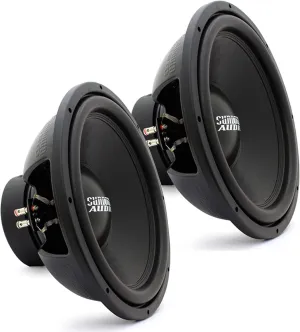 Sundown Audio Pair of E-15 V.3 D2 15" 500W RMS Dual 2-Ohm EV.3 Series Subwoofers