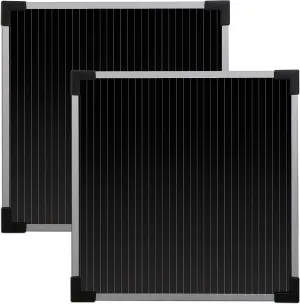 Sunforce 52022 5 Watt Solar Trickle Charger, Black, Pack of 2