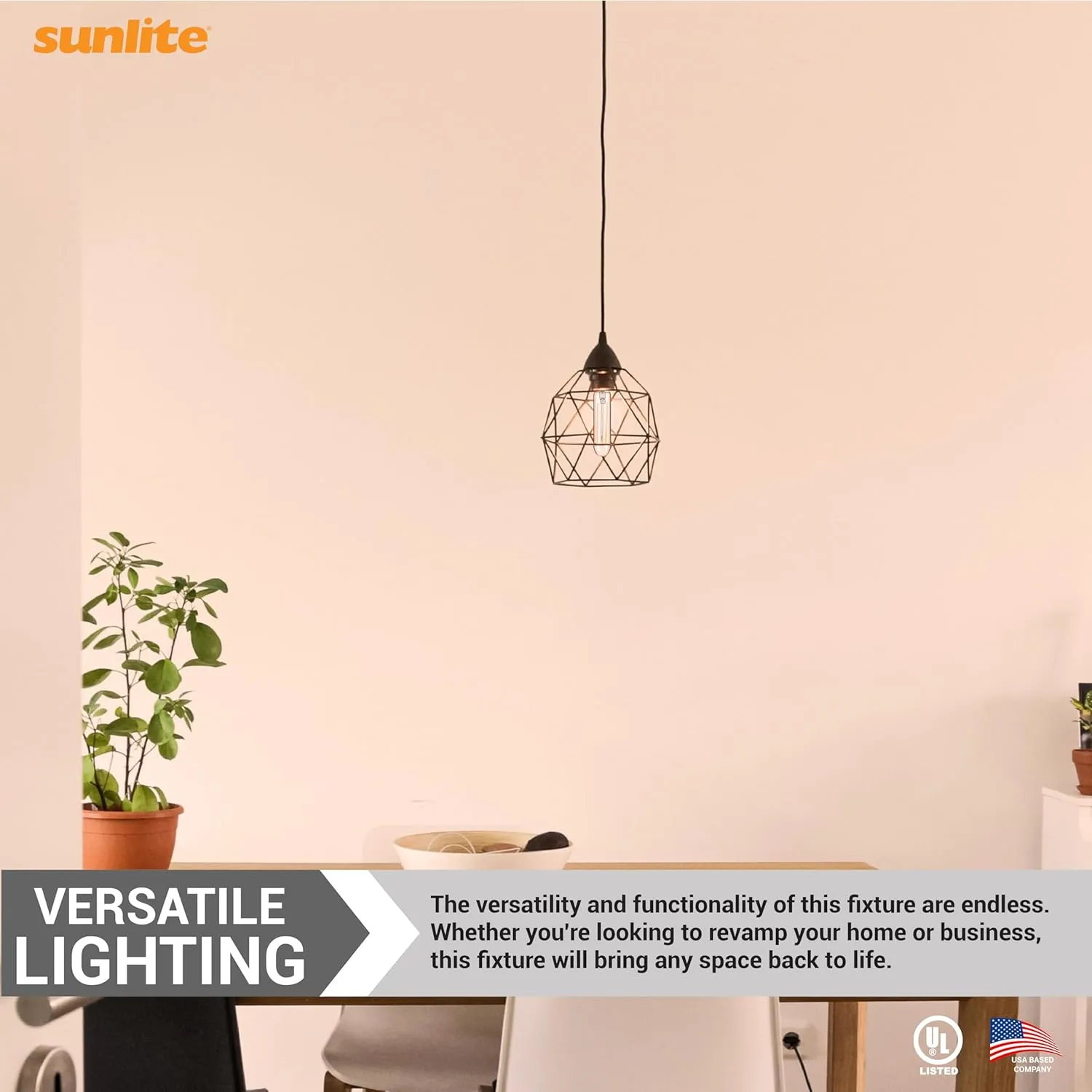 Sunlite LED Filament T10 Tubular Light Bulb, 6 Watts (60W Equivalent), 600 Lumens, Medium E26 Base, Dimmable, 128 mm, UL Listed, 2700K Soft White, 6 Pack
