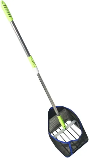 Table Tennis Ball Retriever Portable Lightweight Pickup Container with Adjustable Telescopic Rod and Nylon Net for Outdoor Sports Activities