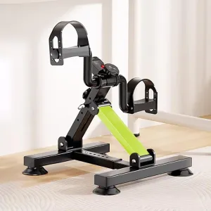 Table/Under Table Exercise Bike Pedal Trainer with Display, Adjustable Resistance, Portable Foldable Fitness Bike, Arm Legs Foot Machine
