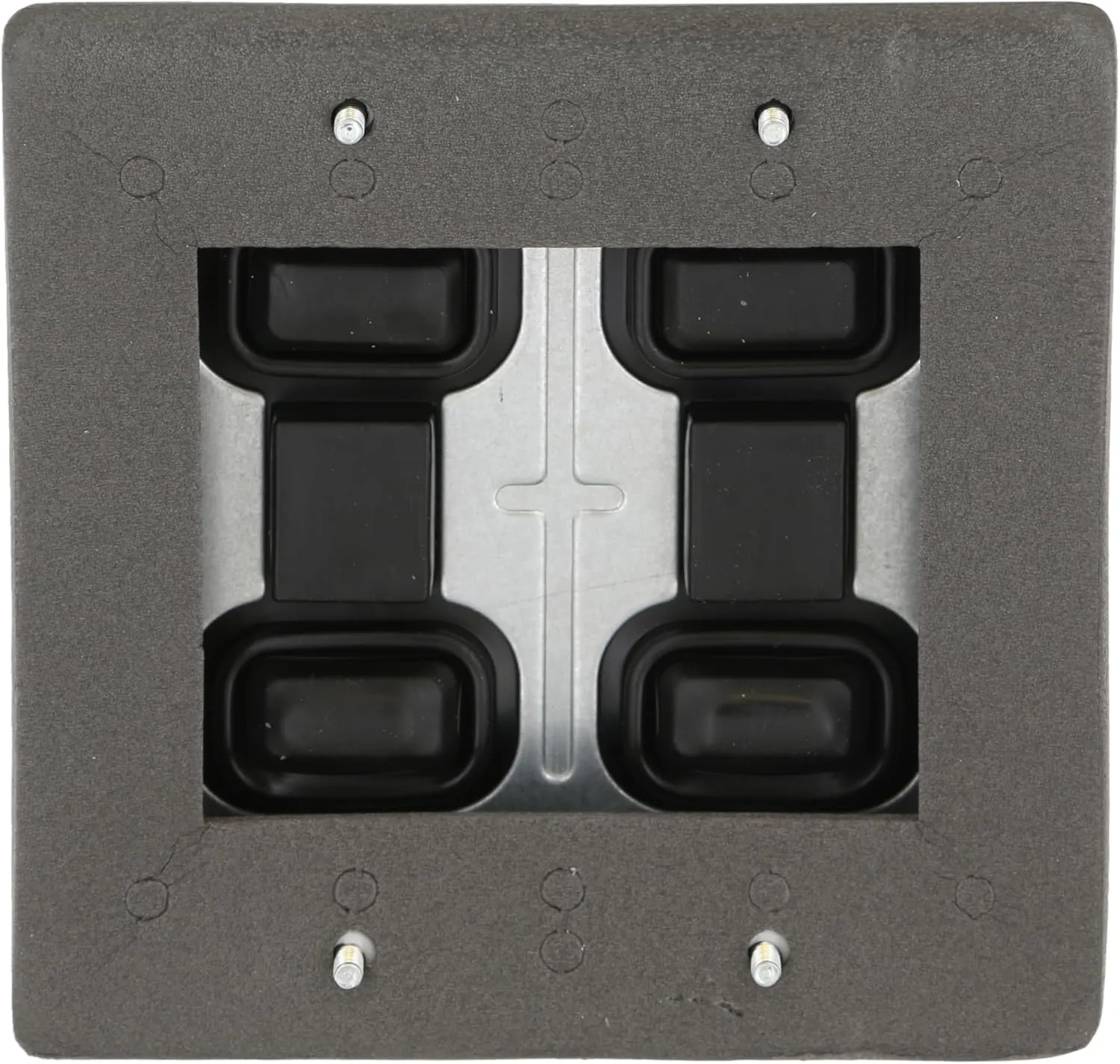 TayMac 5127-1 2-Gang Weatherproof Decorator Switch Cover, Vertical, White