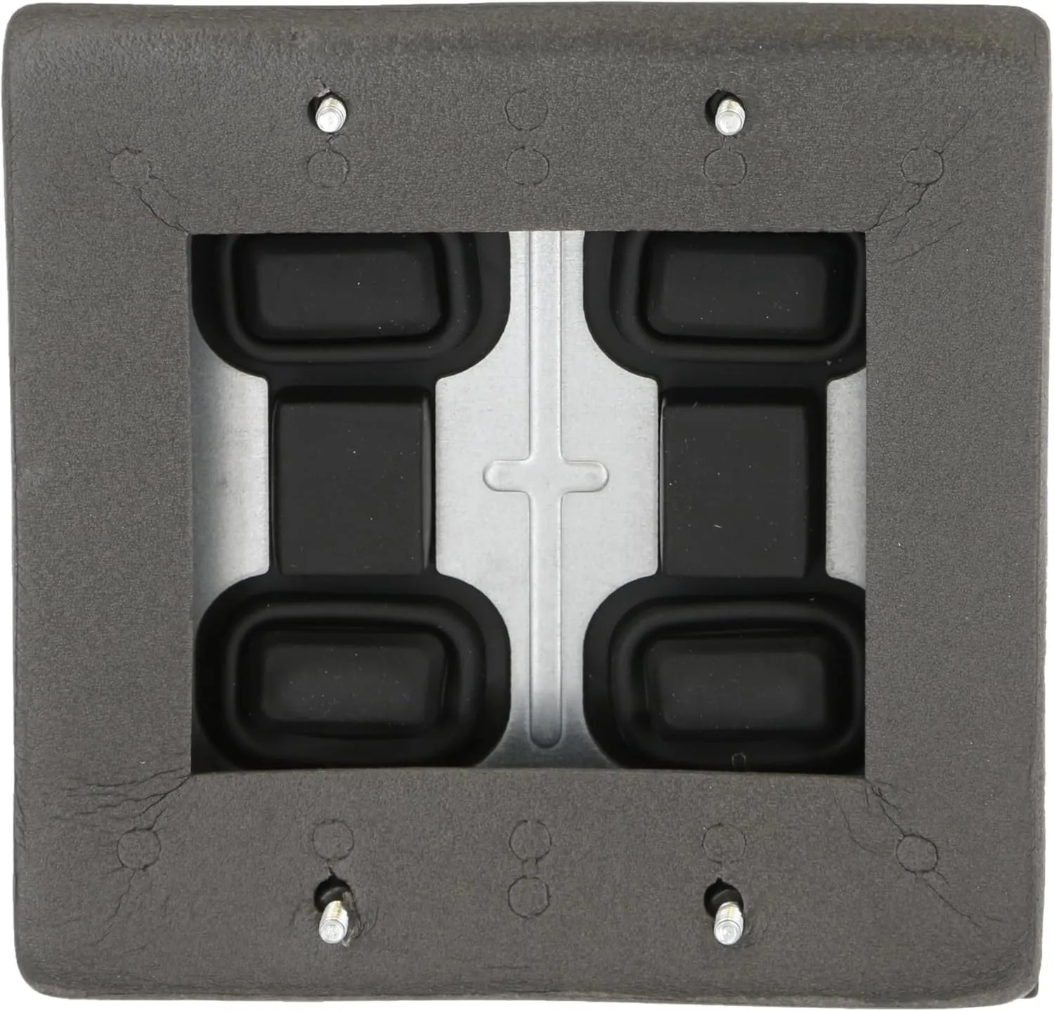 TayMac 5127-2 2-Gang Weatherproof Decorator Switch Cover, Vertical, Bronze