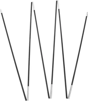 Tent Pole Kit Replacement 2pcs Fiberglass Rods for Single Tent Support Bar for Camping Hiking