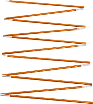 Tent Pole Repair Kit, Tent Rod 2Pcs Aluminium Alloy Replacement Tent Poles Tent Supporting Rod for Hiking Camping