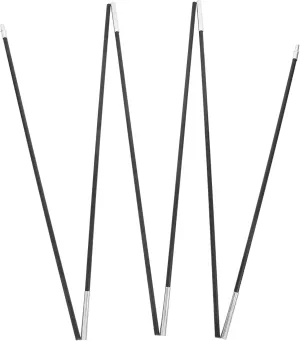Tent Poles Replacement Kit 2 Single Person Fiberglass Poles for Multiplayer Camping
