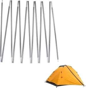 Tent Poles Replacement,7001 Aluminum Alloy Preassembled Tent Rod Lightweight, Gray