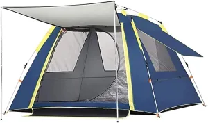 Tent,Camping Family Tent Easy Set Up Camping Tent Lightweight Tent,Suitable for Hiking and Mountain Trips Color:Blue