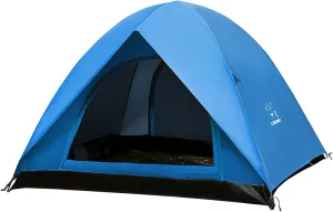 Tents for Camping, 2~3 Person Camping Tent, Includes Rain Fly and Carrying Bag, Easy Setup Dome Tent, Double-Layer Waterproof Family Tent for Beach Picnic (Blue)