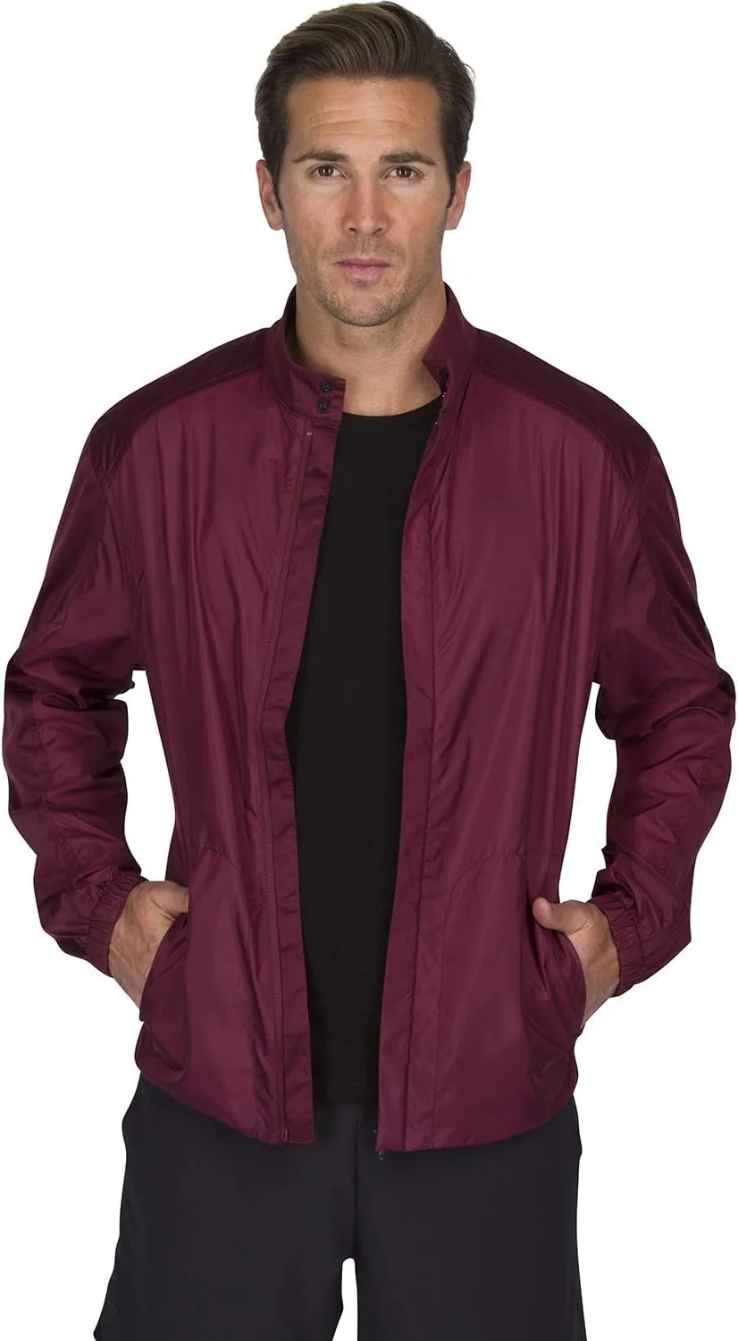 Three Sixty Six Full Zip Golf Jacket for Men - Lightweight Mens Rain Coat - Water Resistant Windbreaker