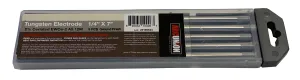 TIG Welding Tungsten Rod Electrodes 2% Ceriated 1/4” x 7” (Grey, WC20) 5PK