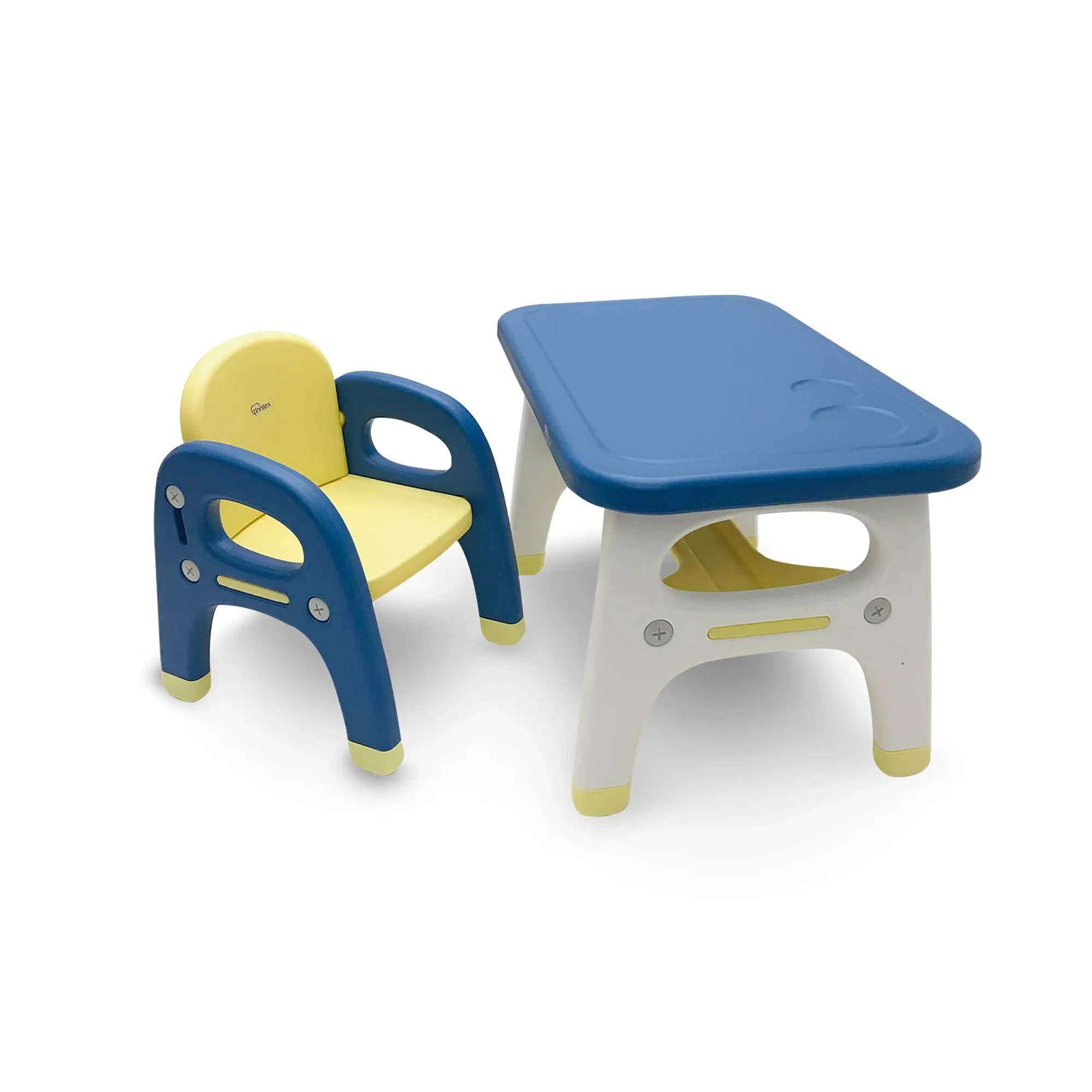 Tinnies Children Table Chair Set - Blue Yellow