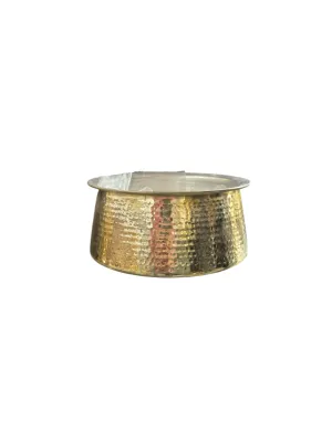 Traditional Brass Kitchenware Rice Handi, 4 Litre's, Premium Quality, 10"