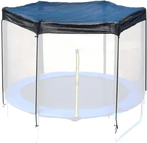 Trampoline Cover,Trampoline Shade Cover for 8ft-14ft Straight Pole Round Trampoline Outdoor Sun Protection Block Leaves,Only Trampoline Top Cover (10FT 8 poles)