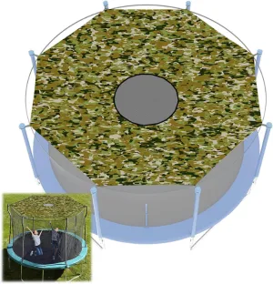 Trampoline Shade Cover, 6ft 8ft 10ft 12ft 14ft 15ft 16ft Sun Protection Trampoline Tent, Outdoor Trampoline Cover, Trampoline Accessories for Outdoor Backyard(8FT-6)
