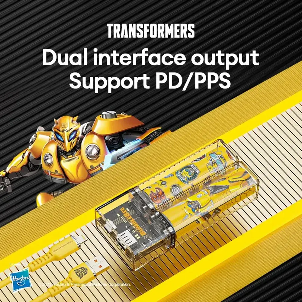 Transformers Detachable Battery Magnetic Power Bank 5000mAh 20W - Yellow