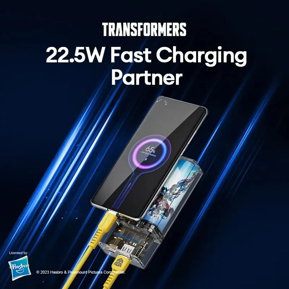 Transformers Detachable Battery Magnetic Power Bank 5000mAh 20W - Yellow